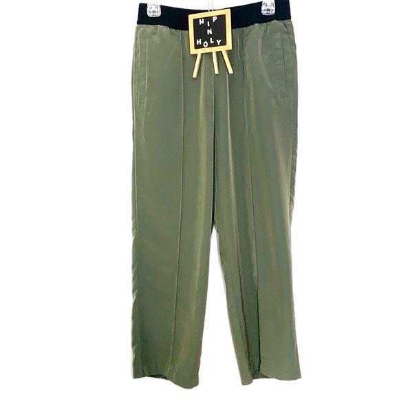 DKNY Pull On Elastic Waist Pants Olive Size Small - Picture 1 of 13